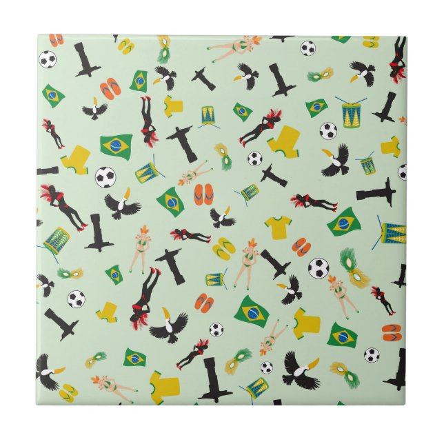 Carreau Carnaval du Brésil dans le Rio de Janeiro (Devant)