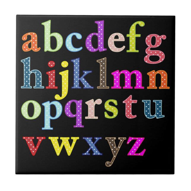 Carreau Carnet d'alphabet (Devant)
