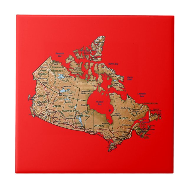 Carreau Carnet de cartes Canada (Devant)