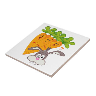 Carreau Carottes en céramique Rabbit