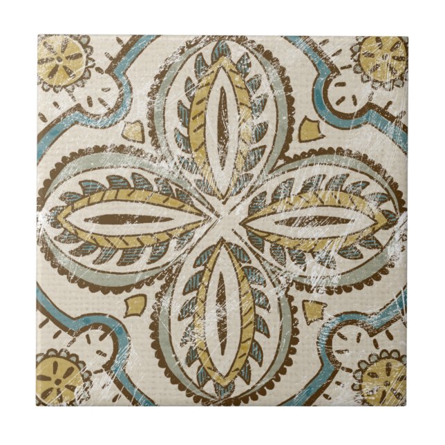 Carreau Carré Batik III non inscrit (Devant)