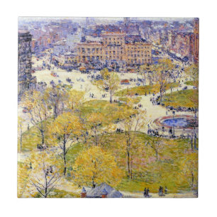 Carreau Carré syndical au printemps par Frederick Childe H