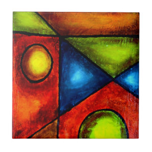 Carreau Carreau, Équilibre, Abstrait Acrylique