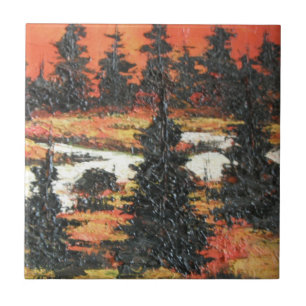 Carreau Carrelage Ann Hayes Peinture Arbre Delight