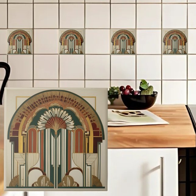Carreau Carrelage Art déco en céramique (Créateur téléchargé)