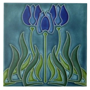 Carreau Carrelage Art nouveau cheminée décorative