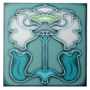 Carreau Carrelage Art nouveau cheminée décorative