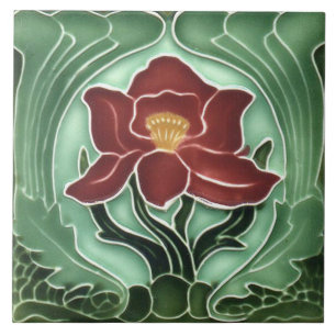 Carreau Carrelage Art nouveau cheminée décorative