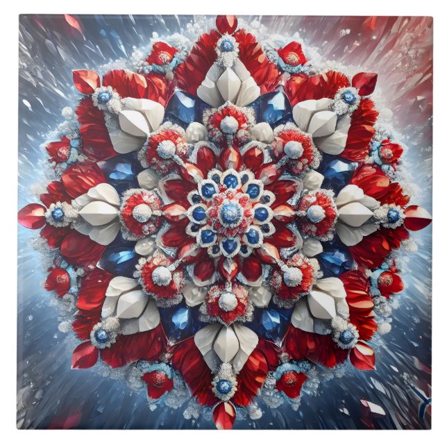 Carreau Carrelage aux couleurs norvégiennes design moderne (Devant)