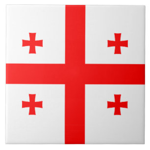 Carreau Carrelage avec drapeau de Géorgie