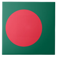 Carrelage avec drapeau du Bangladesh
