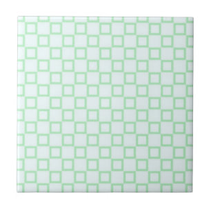 Carreau Carrelage blanc classique et vert menthe