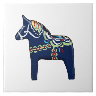 Carreau Carrelage bleu Dala Horse