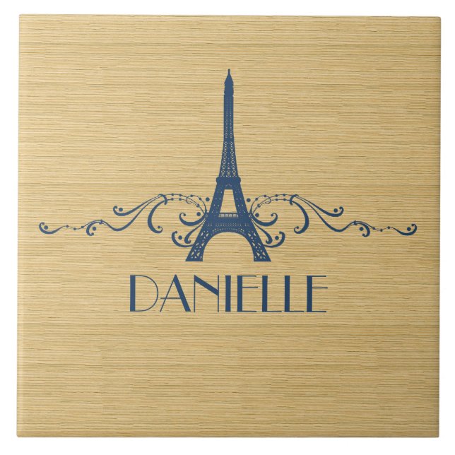 Carreau Carrelage bleu français (Devant)