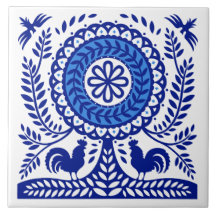 Carrelage bleu polaire