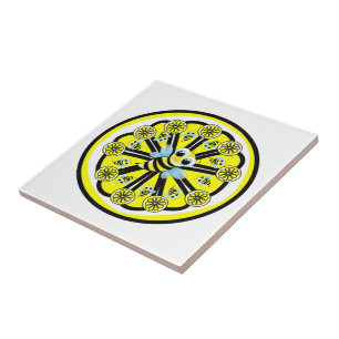 Carreau Carrelage céramique Citron jaune Bumblebee