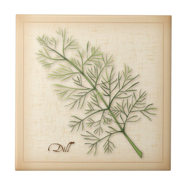 Carreau Carrelage céramique Dill Herb (Devant)