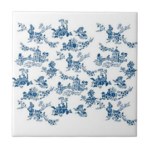 Carreau Carrelage Chine bleu et blanc Motif # 102A