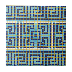 Carreau carrelage classique bleu et blanc