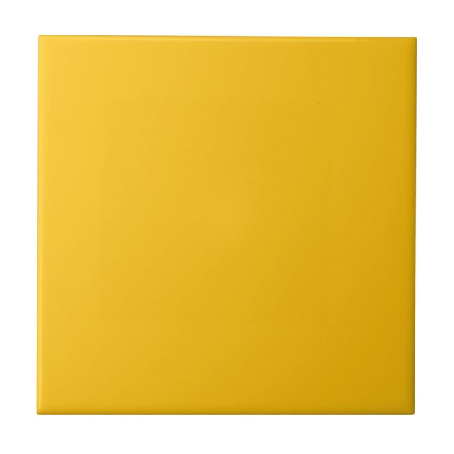 Carreau Carrelage couleur uni jaune miel (Devant)