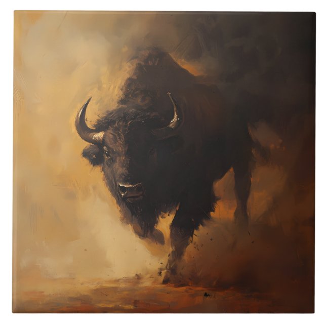 Carreau Carrelage d'accentuation de bufflonne occidental r (Devant)