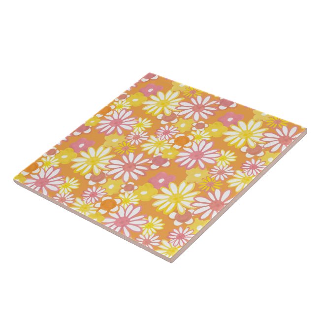 Carreau Carrelage Daisies D'Été (Côté)