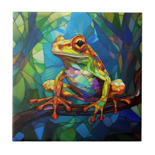 Carreau Carrelage d'art de la grenouille