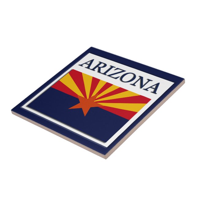 Carreau Carrelage de conception du drapeau de l'Arizona (Côté)