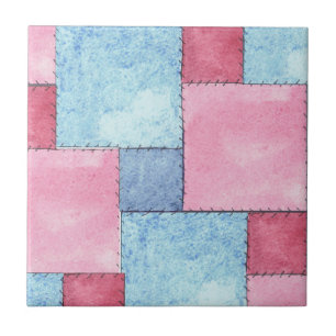Carreau Carrelage de conception en Patchwork, Rose, Blues