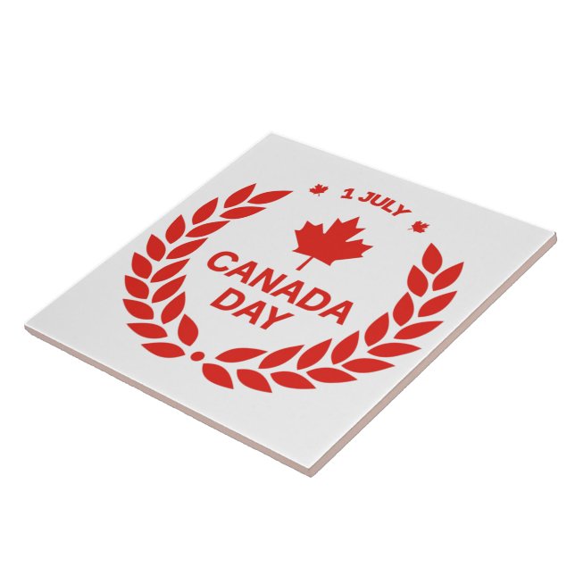 Carreau Carrelage de couronne de la fête du Canada (Côté)