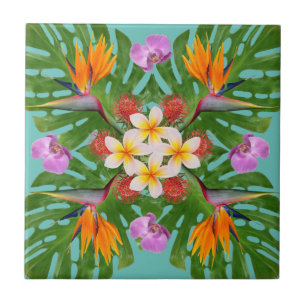 Carreau carrelage de courtepointe contemporain tropical ha