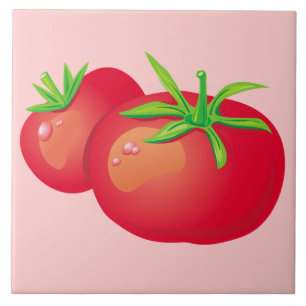 Carreau Carrelage de cuisine décoratif tomate rouge