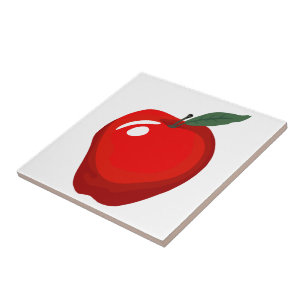 Carreau Carrelage de cuisine rouge pomme