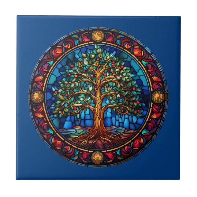 Carreau Carrelage de l'arbre de vie (Devant)