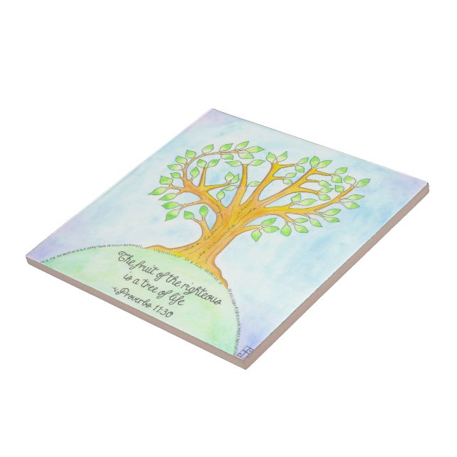 Carreau Carrelage de l'arbre de vie / Trivet (Côté)