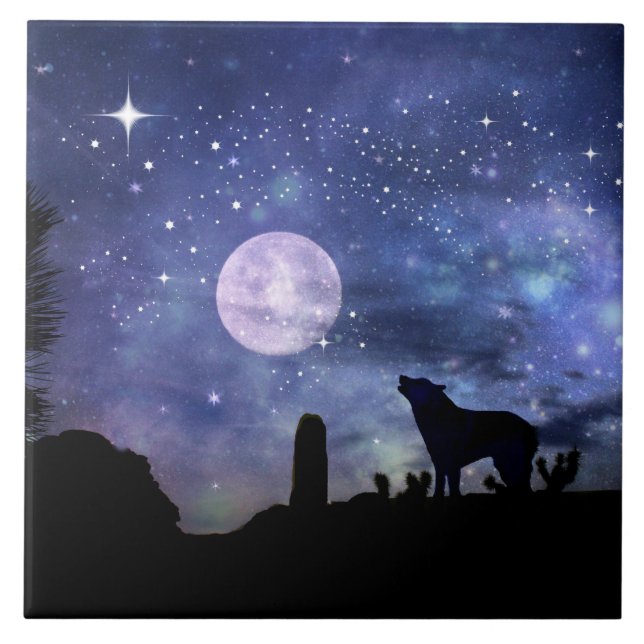 Carreau Carrelage de loup et de lune (Devant)