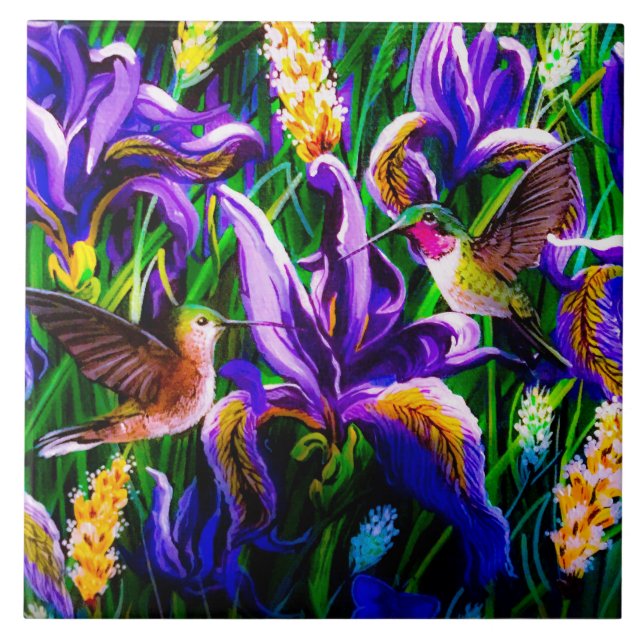Carreau Carrelage de rêve de colibris (Devant)