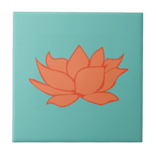 Carreau Carrelage décoratif à fleurs Lotus