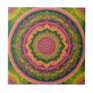 Carreau Carrelage décoratif artisanal Mandala Art