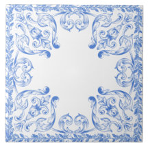 Carrelage décoratif bleu clair