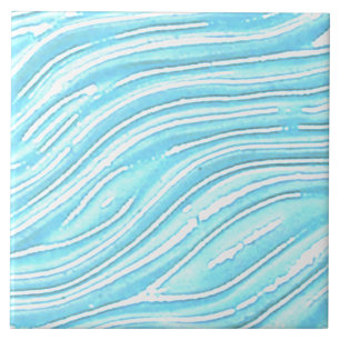 Carreau Carrelage décoratif en céramique Eau turquoise