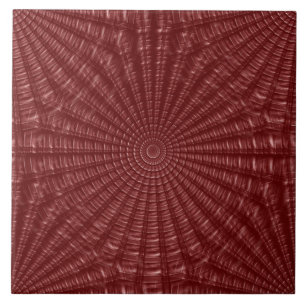 Carreau Carrelage décoratif en céramique rouge bordeaux tr
