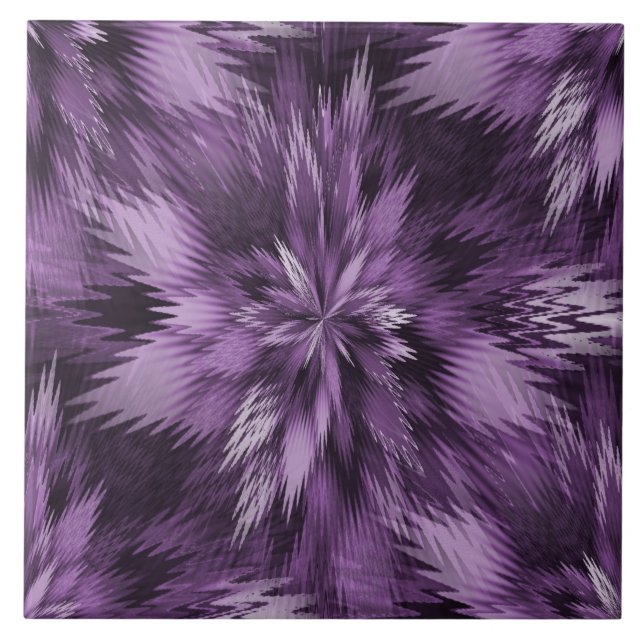 Carreau Carrelage décoratif en céramique violet transparen (Devant)