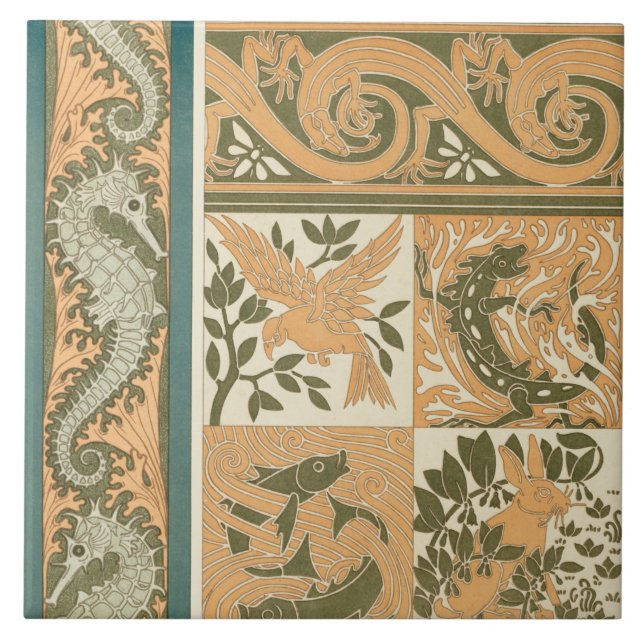 Carreau Carrelage décoratif frontière française (Devant)