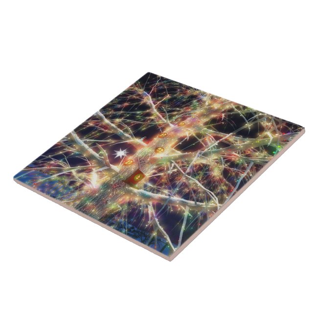 Carreau Carrelage décoratif maison de Noël / Trivet (Côté)