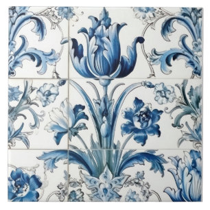 Carreau Carrelage Delft Bleu Et Carrelage Blanc