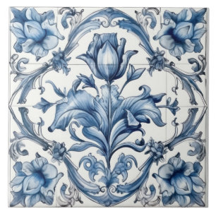 Carreau Carrelage Delft Bleu Et Carrelage Blanc