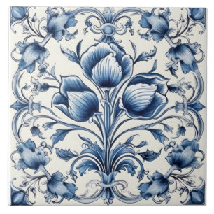 Carreau Carrelage Delft Bleu Et Carrelage Blanc