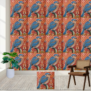 Carreau Carrelage d'oiseaux de luxe Chinoiserie