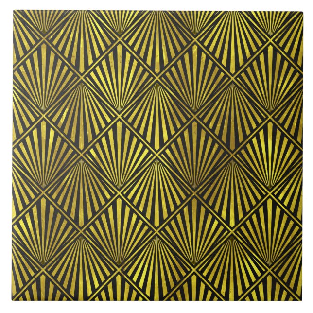 Carreau Carrelage d'or Art déco (Devant)